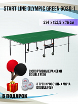 Теннисный стол Start Line Olympic Green 6020-1 с комплектом аксессуаров